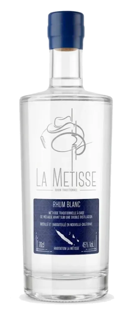 Bouteille de rhum blanc La Métisse